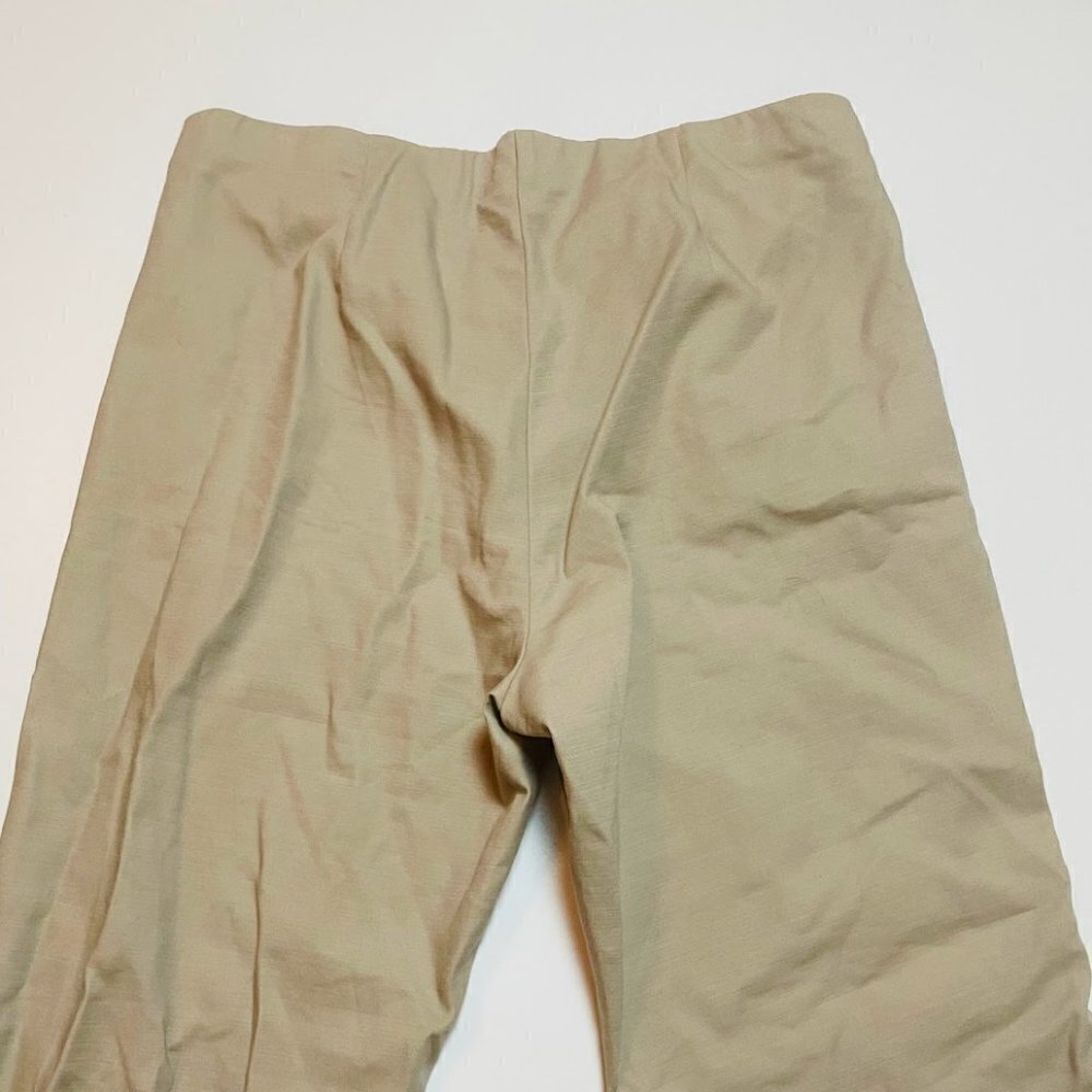 NWT J. Jill Pant Trouser Cotton Stretch Neutral Sesame Tan Stretch Pull On Zippe - Picture 7 of 12